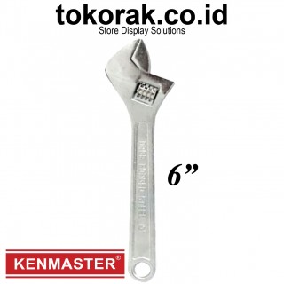 KUNCI INGGRIS 6" 8" 10" 12" KENMASTER KUNCI PASS BACO BAKO ADJUSTABLE WRECH